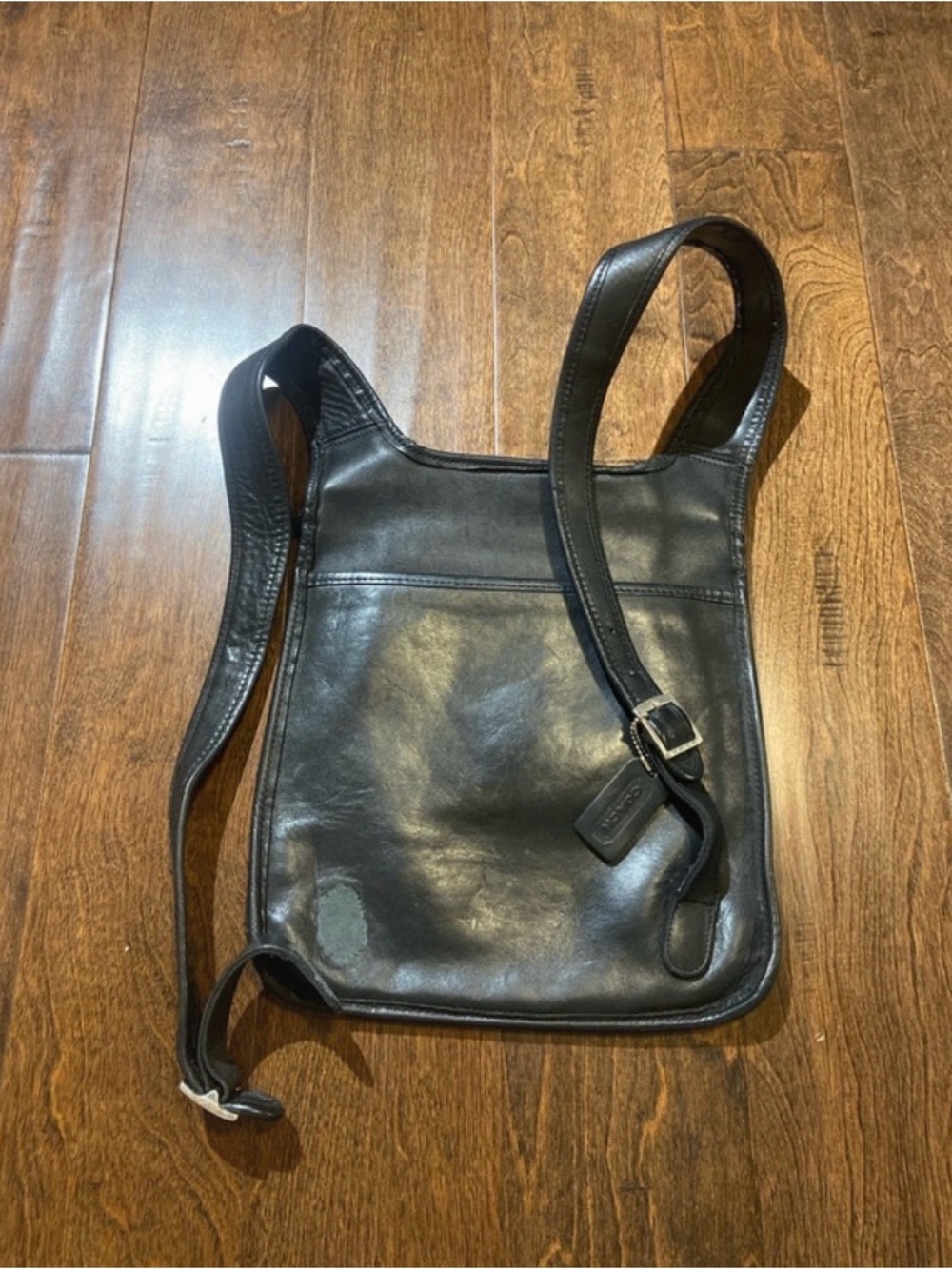 rare) Vintage Coach Slim Hippie black Backpack Model #9405